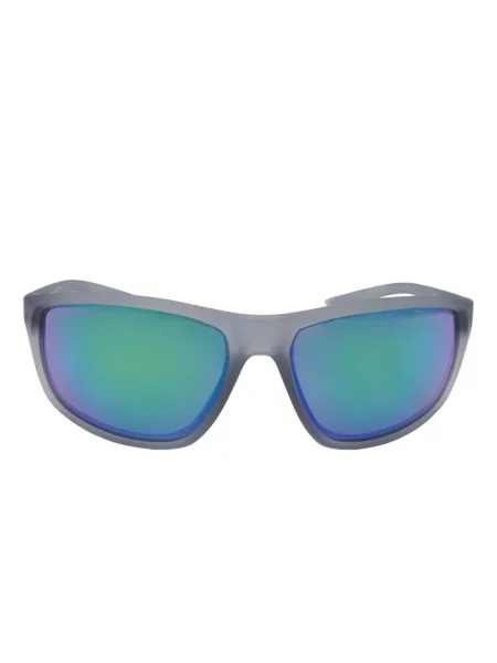 Ochelari de soare Nike cu cordon din jerseu cu imprimeu abstract gri