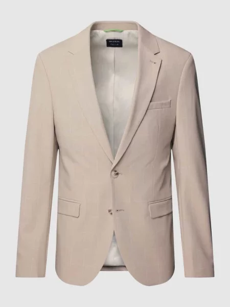 Marynarka na 2 z wzorem w kratę Mcneal beżowa