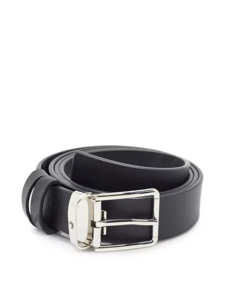Cu centură curea Montblanc cu cataramă negru
