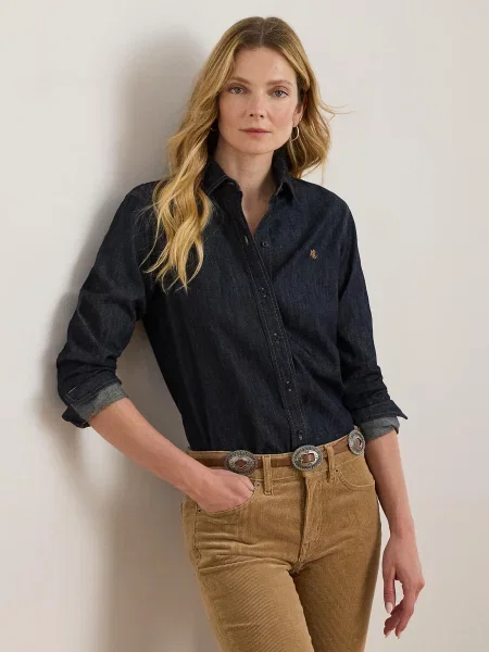 Lauren Ralph Lauren Blúzka námornícka modrá