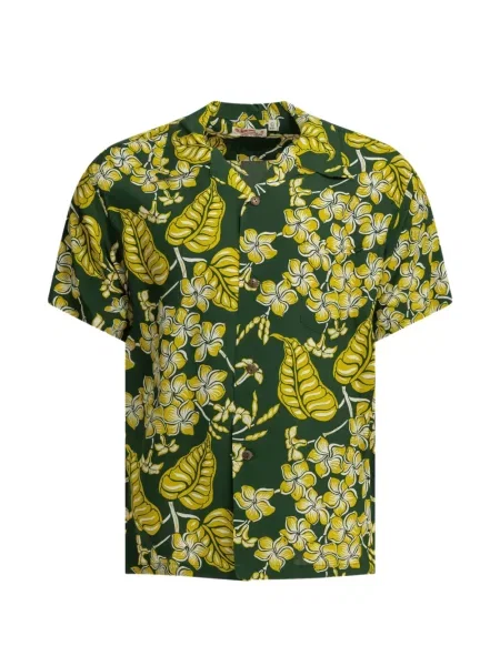 Scurt cămașă Sun Surf cu model floral cu imagine verde
