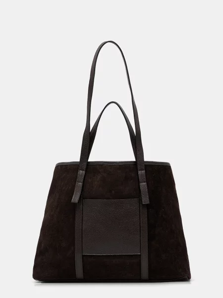 Geanta de piele Answear.lab din piele maro