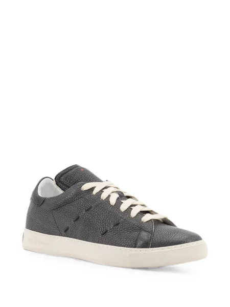 Sneakerși Kiton din piele negru