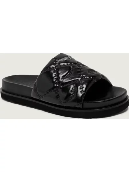 ZADIG&VOLTAIRE bőr papucs Teddy fekete