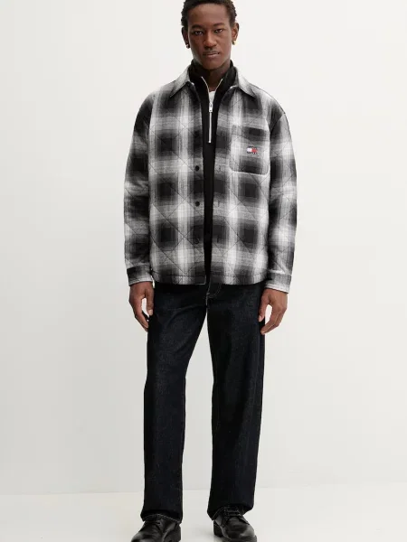 Tommy Jeans kurtka przejściowa czarny