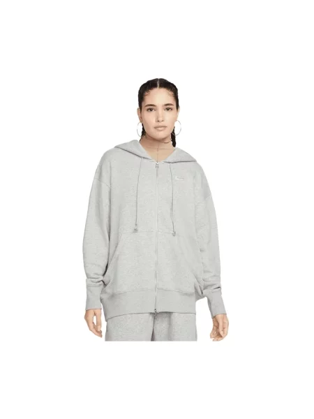 Bluza z kapturem Nike polarowa z kapturem szara