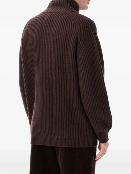 Gulerat cardigan Filson tricotate maro