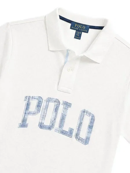 Koszulka polo dziecięca Polo Ralph Lauren biała