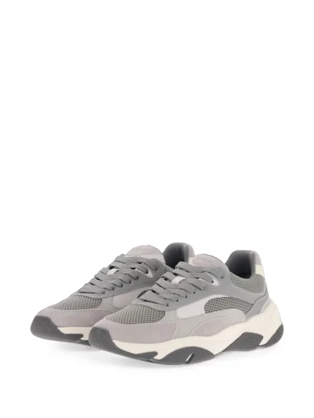 Sneakerși Boggi Milano din piele gri