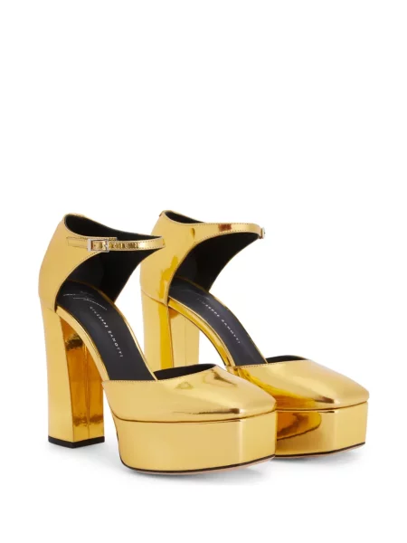 Sandale Giuseppe Zanotti cu platformă auriu