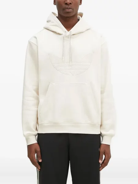 Welurowa koszulka Adidas w paski zielona