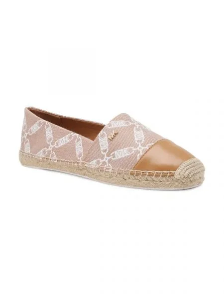 Michael Kors Espadrilles cipő KENDRICK bőr hozzáadásával barna