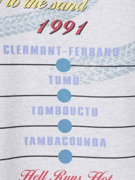 Hanorac cu glugă Rhude cu imagine gri