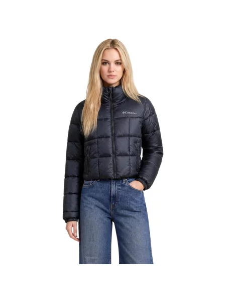 Dámska zateplená bunda Columbia Puffect III Cropped black čierna