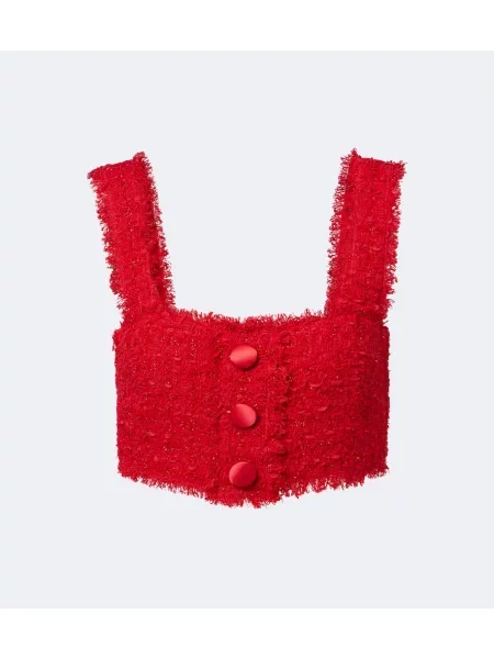 Bouclé top Dolce&gabbana roșu