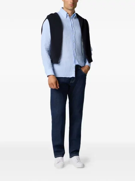 Džíny Brooks Brothers s 5 kapsami modré