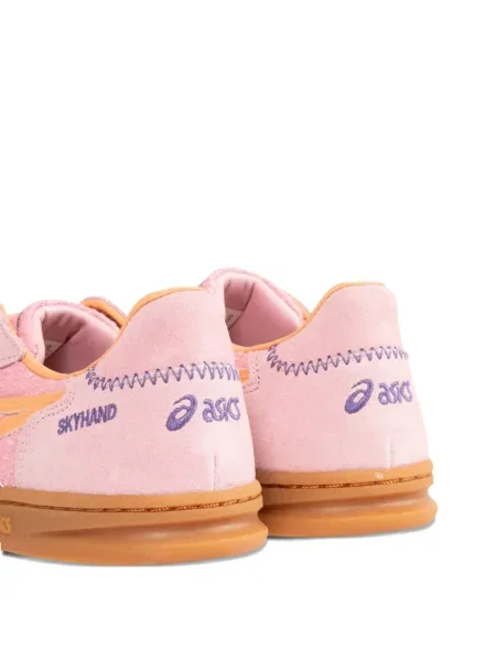 Sneakerși Asics cu șireturi din dantelă roz