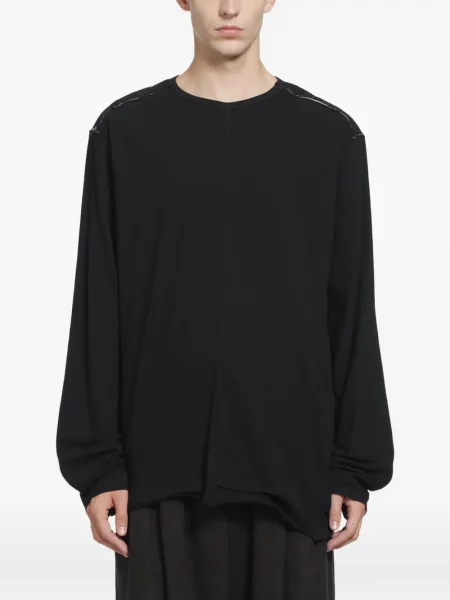 Lung tricou Ziggy Chen negru