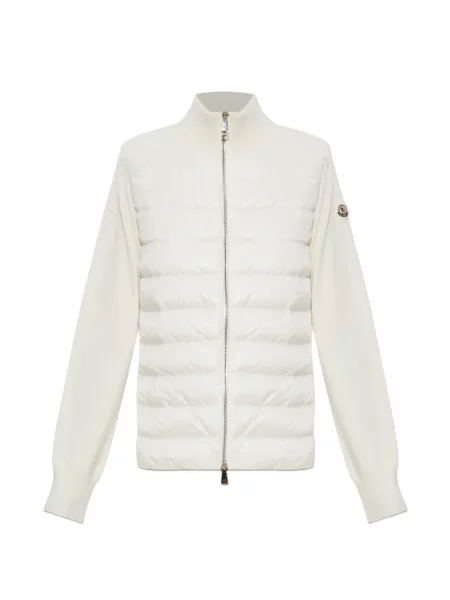 Matlasat cardigan Moncler alb