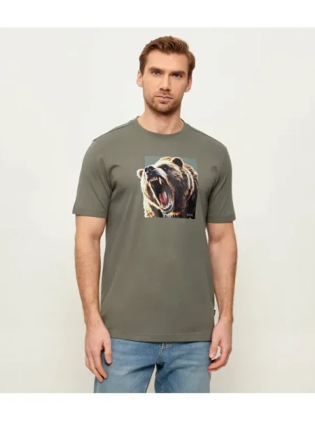 BOSS ORANGE Tricou Te_Dobermann verde