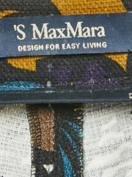 Φλοράλ παντελόνι 's Max Mara με σχέδιο μαύρο