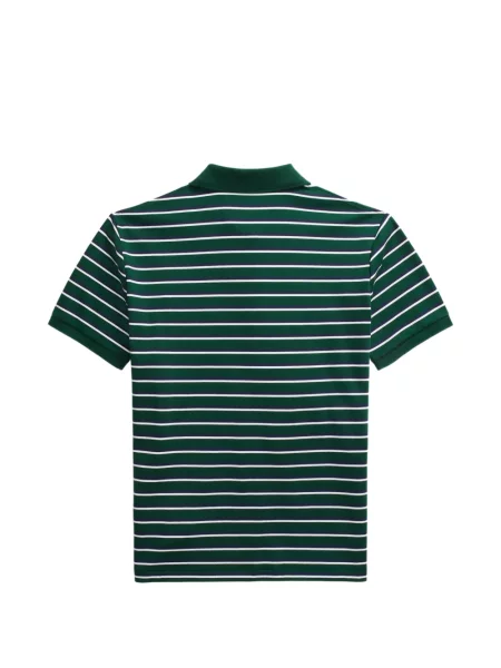 Tricou polo Polo Ralph Lauren cu autograf cu 5 buzunare în carouri gri