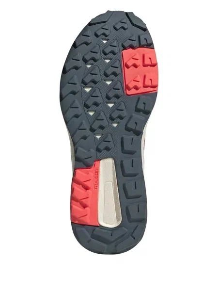 Top Adidas alergare cu decolteu în V alb