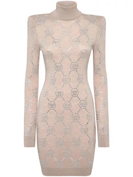 Mała sukienka mini Philipp Plein z kryształkami garniturowa
