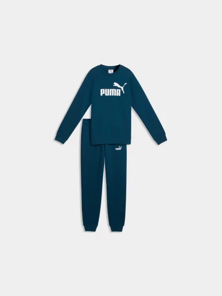 Дитячий Спортивний костюм PUMA Ess Logo Crew Sweat Suit комбінований верх синій