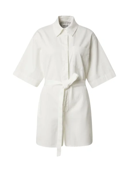 EDITED Salopeta Nuria / denim alb
