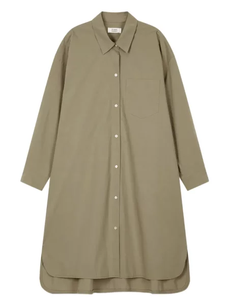 Rochie tip cămașă Studio Tomboy lungă de costum verde