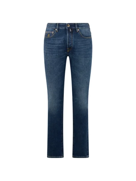 Blugi Moorer cu 5 buzunare albastru