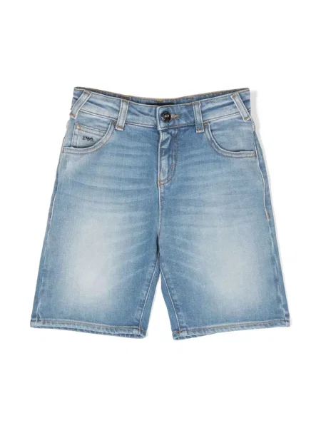 Szorty jeansowe dziecięce Emporio Armani niebieskie