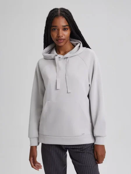 Худі DIVERSE віскоза/поліестер сірий