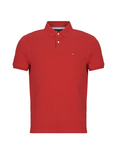 Polo majica Tommy Hilfiger s kratkimi rokavi rdeča