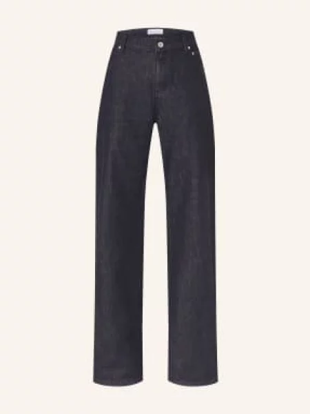 Oh April Džíny S Širokými Nohavicemi Emelie denim dark blue modré