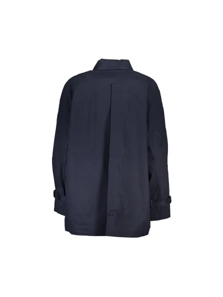 Trenčkot Tommy Hilfiger modrá