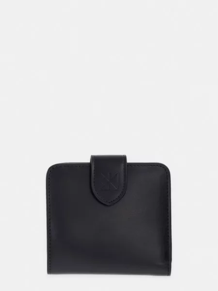 Calvin Klein πορτοφόλι γυναικείο δερμάτινο μαύρο