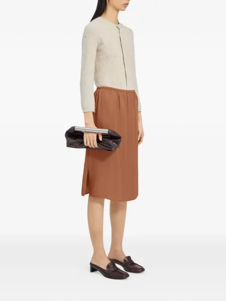 Fustă midi Mm6 Maison Margiela maro