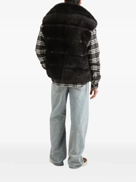 Vestă Dolce & Gabbana cu blană negru
