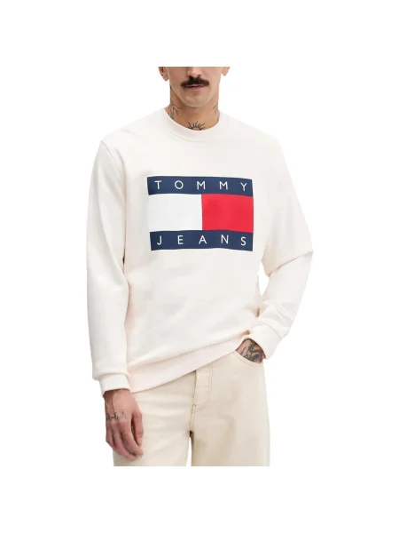 Tommy Jeans hanorac pentru bărbați din bej