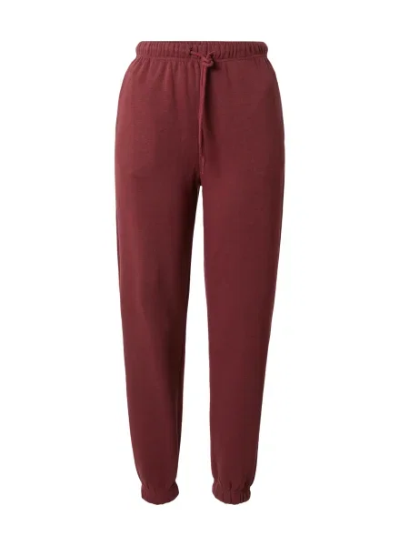 PIECES Pantaloni PCCHILLI vin roșu