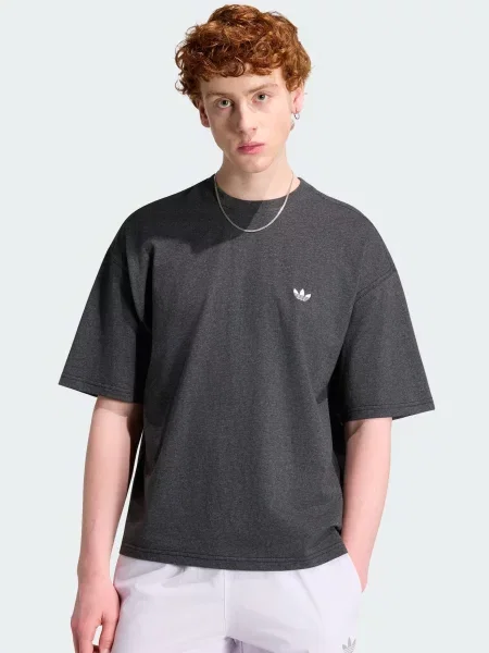 ADIDAS ORIGINALS Majica Trefoil Essentials temno siva