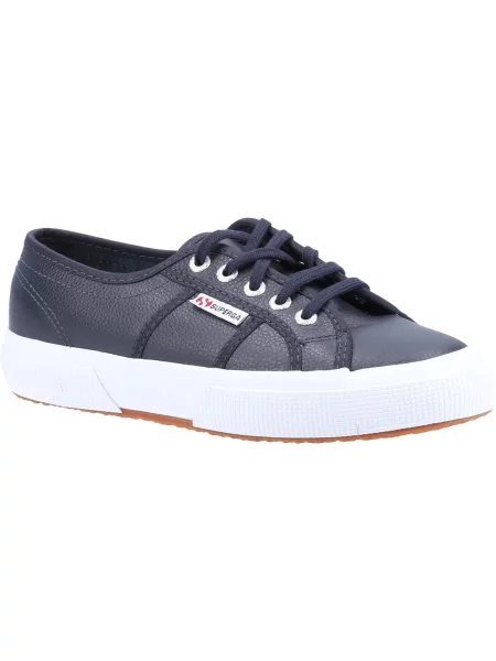 Pantofi Superga din piele albastru