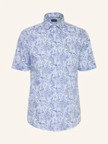 Olymp Košile S Krátkým Rukávem Luxor Modern Fit tmavě modrá bílá