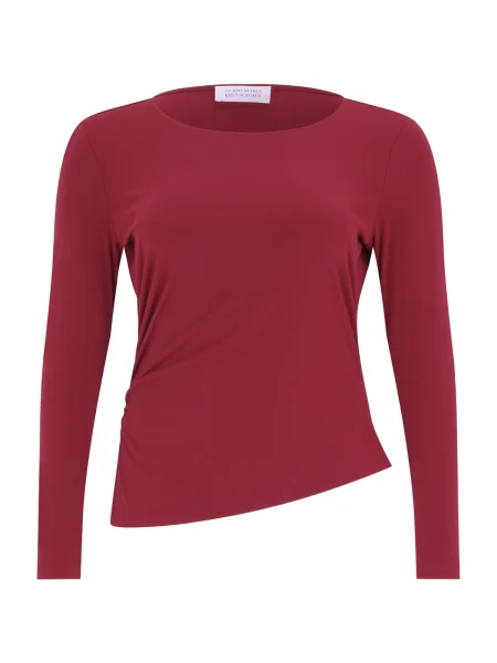 Guido Maria Kretschmer Curvy Tričko Hellen tmavočervená