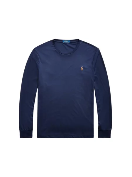 Polo Polo Ralph Lauren z długim rękawem niebieskie