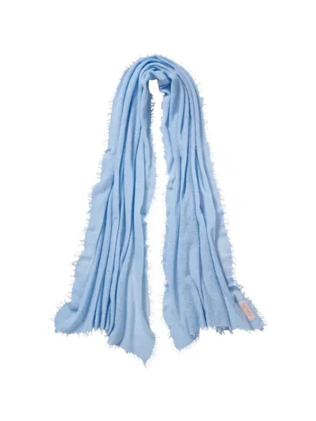 Fular Himalaya Clothing cu franjuri albastru