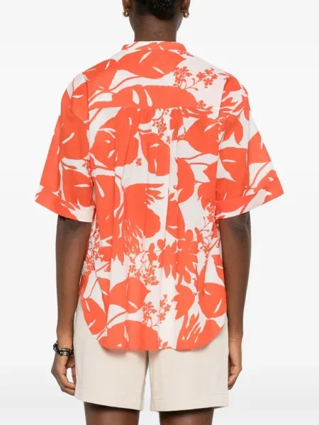 Cămașă Marc O'polo cu model floral portocaliu
