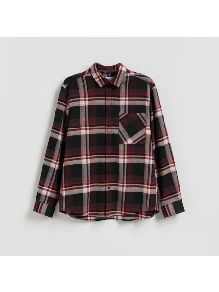 Reserved Regular fit kockás ing piros